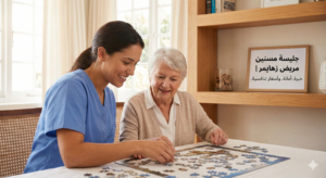 جليسة مسنين مريض زهايمر