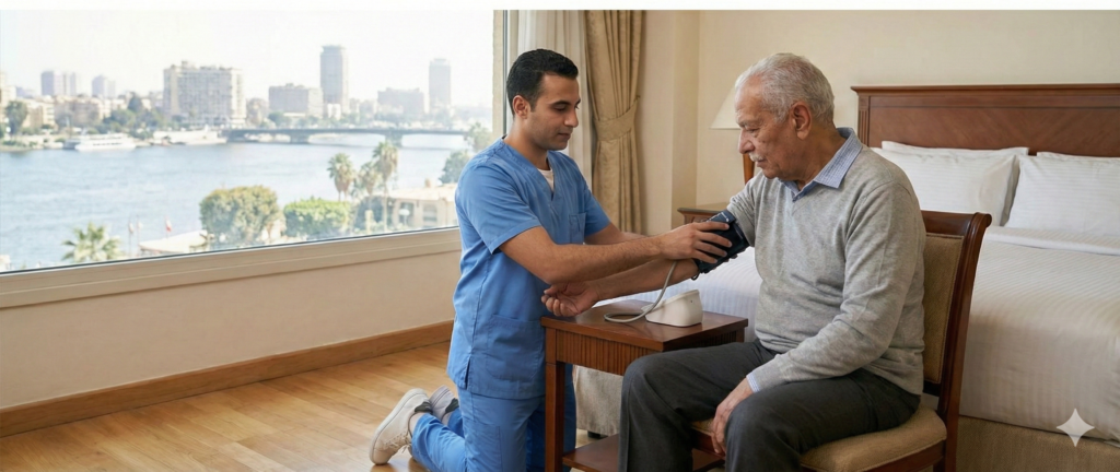 تمريض منزلي للقاهرة بالاقامة