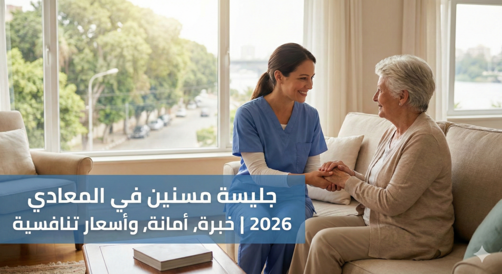 جليسة مسنين في المعادي