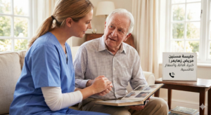جليسة مسنين مريض زهايمر