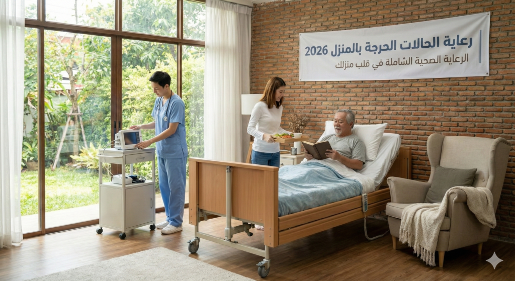 رعاية الحالات الحرجة بالمنزل