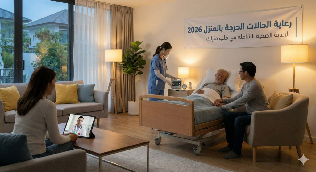 رعاية الحالات الحرجة بالمنزل