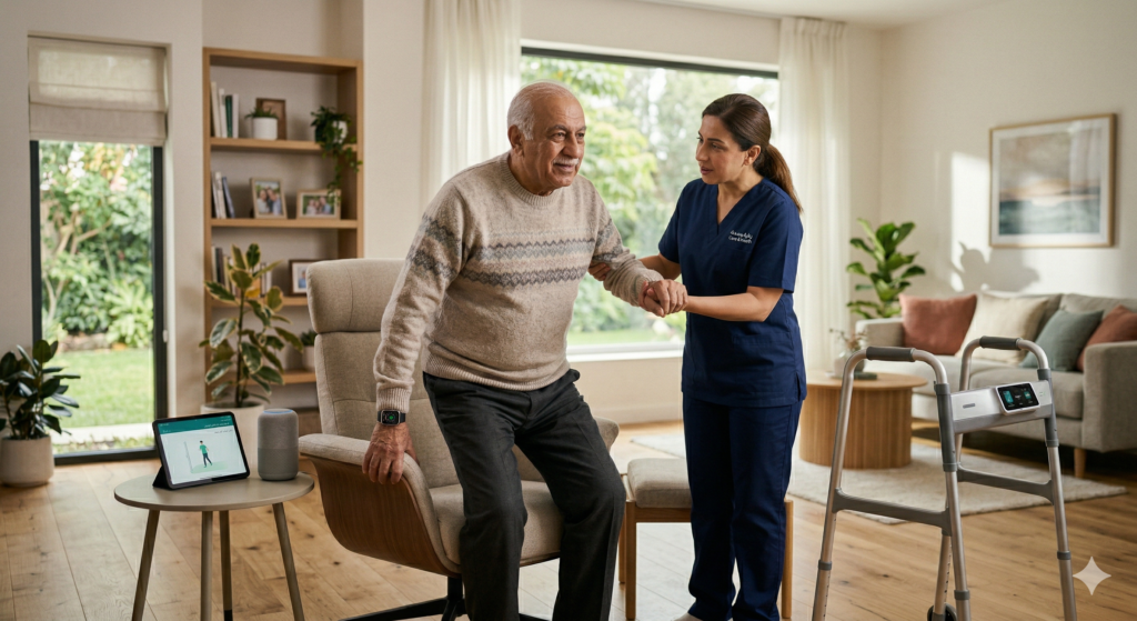 جليسة مسنين لمرضى باركنسون 