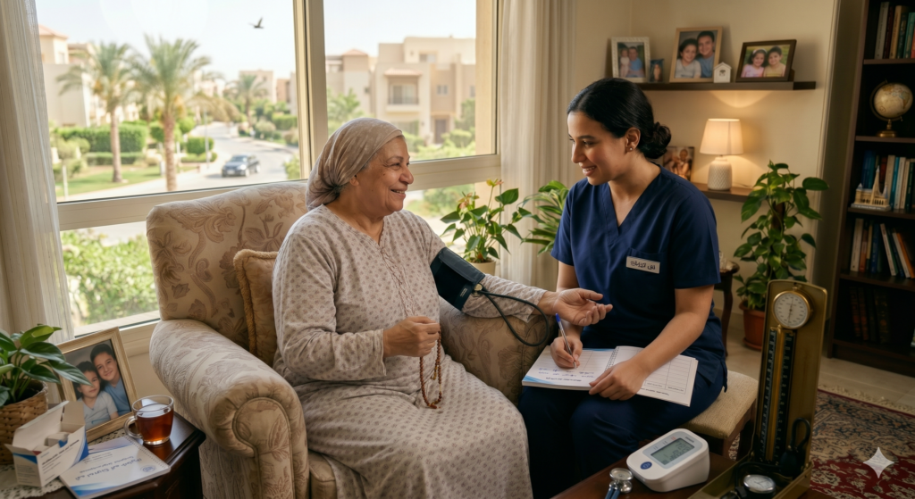 جليسة مسنين 6 اكتوبر 