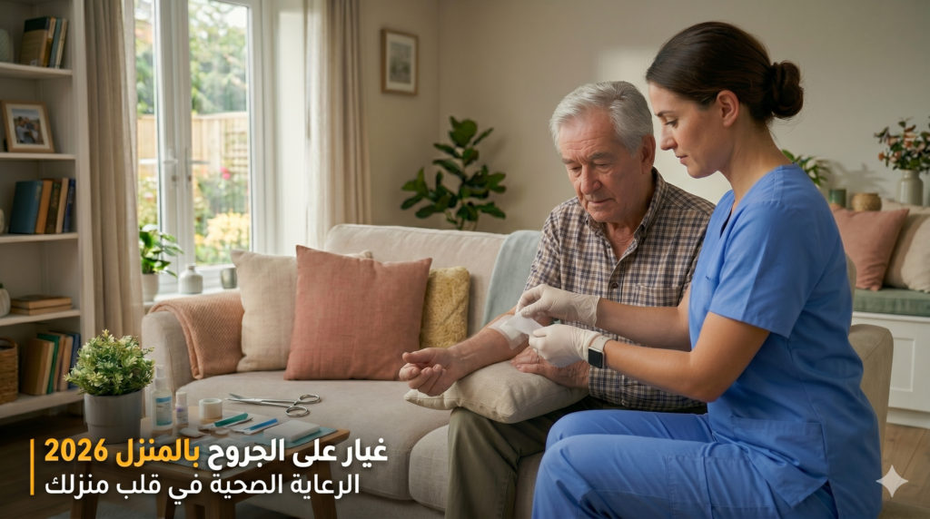 غيار على الجروح بالمنزل