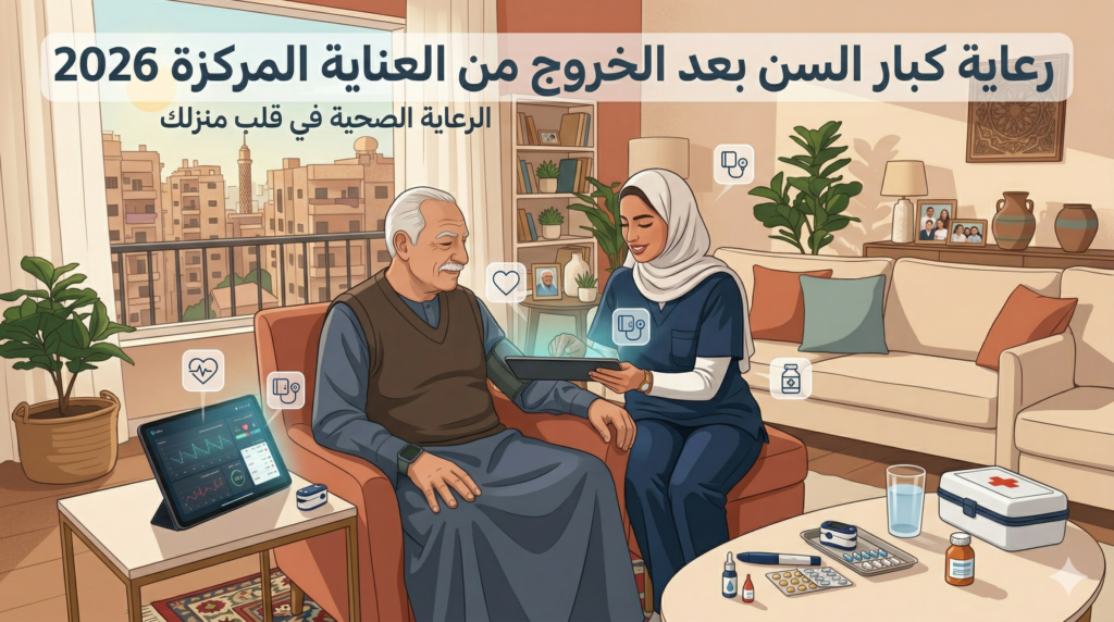 رعاية كبار السن بعد الخروج من العناية المركزة 