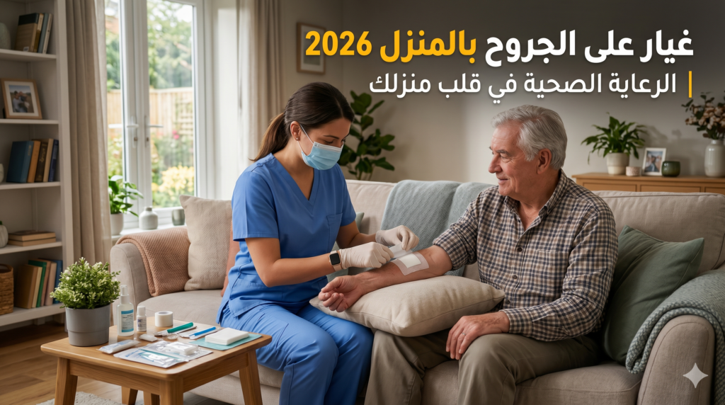 غيار على الجروح بالمنزل