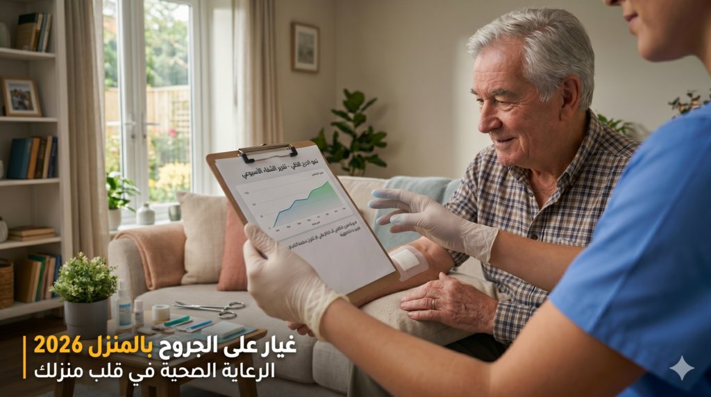 غيار على الجروح بالمنزل