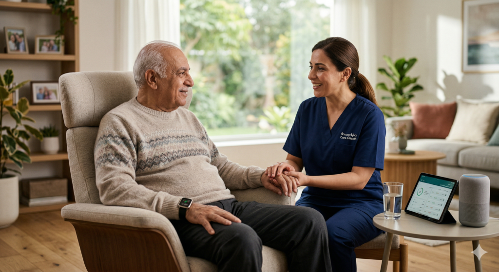 جليسة مسنين لمرضى باركنسون 