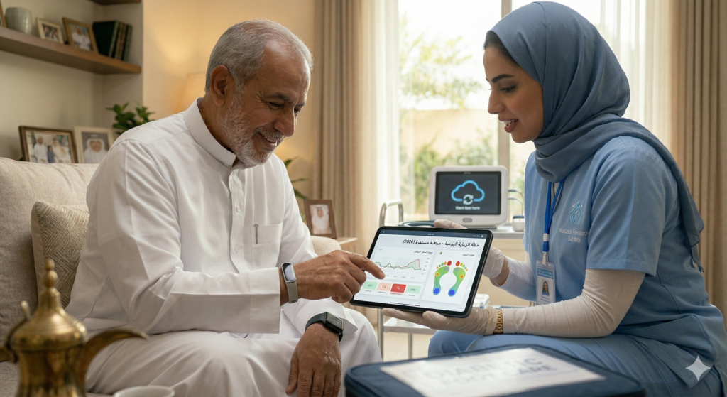 تمريض منزلي لمرضى القدم السكري