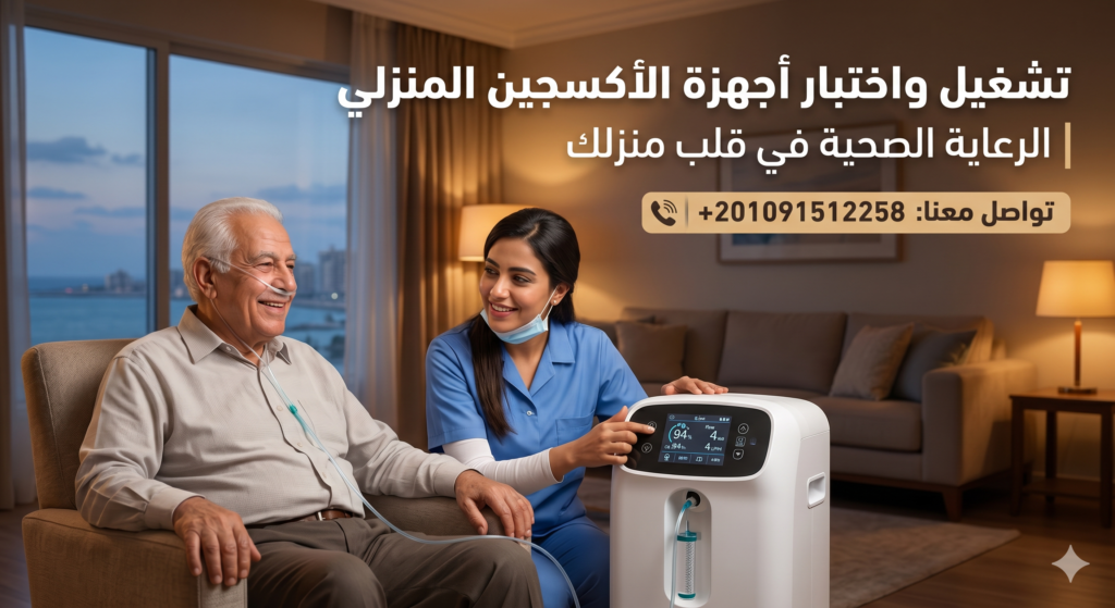 تشغيل واختبار أجهزة الأكسجين المنزلي