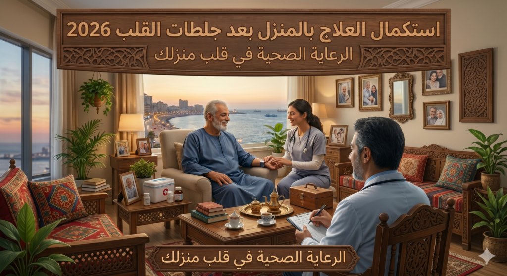 استكمال العلاج بالمنزل بعد جلطات القلب